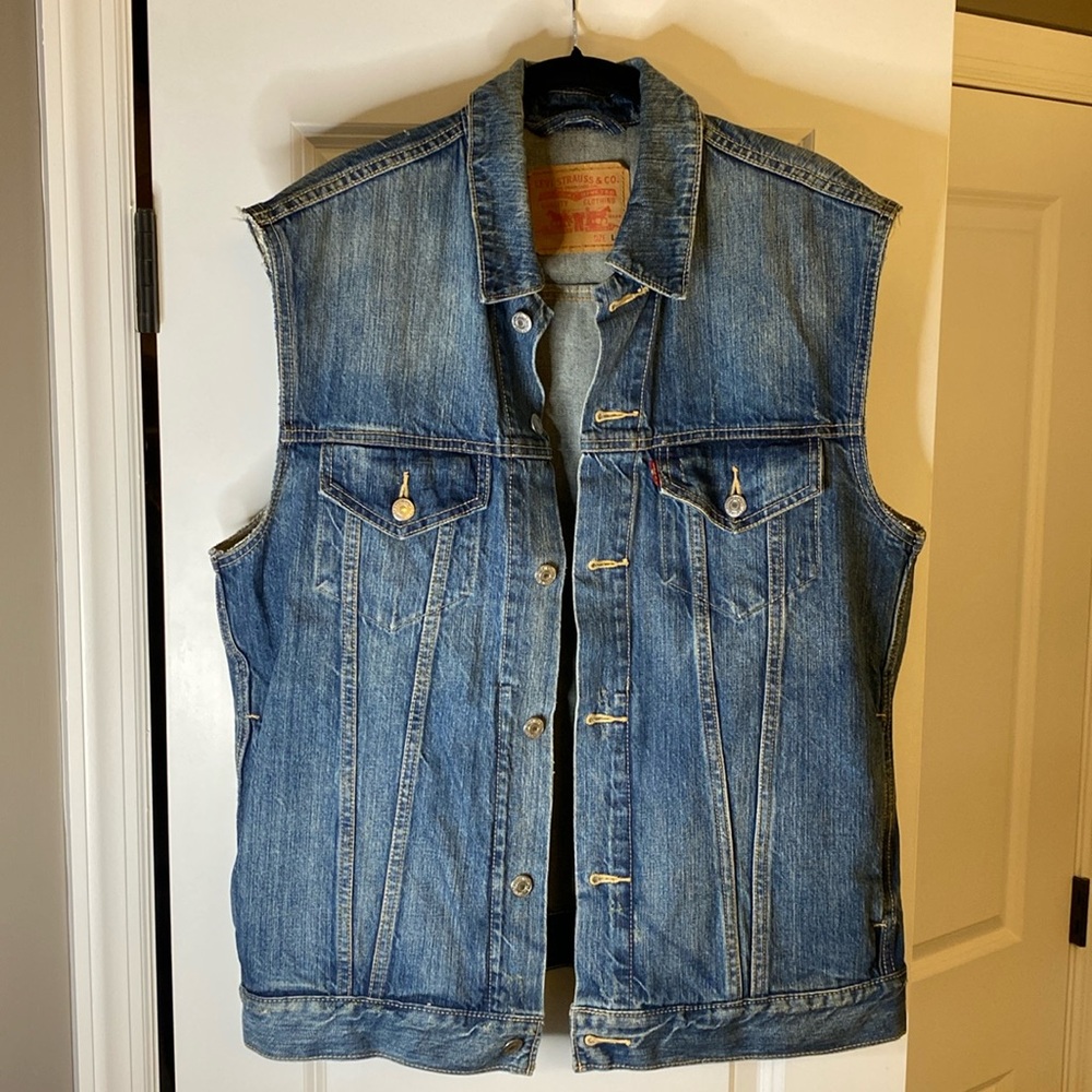 Levi's Blue Denim Vest